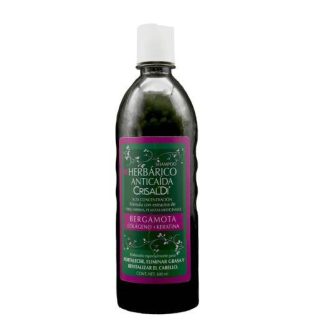 SHAMPOO HERBARICO ANTICAIDA BERGAMOTA COLAGENO + KERATINA 600ML. LAB. CRISALDI