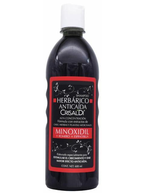 SHAMPOO HERBARICO ANTICAIDA MINOXIDIL 600 ML CRISALDI