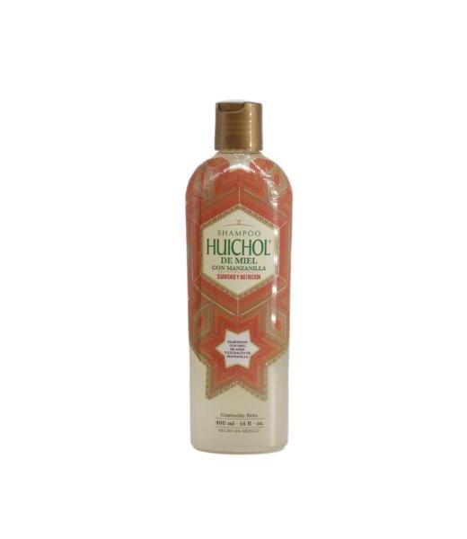 SHAMPOO HUICHOL DE MIEL CON MANZANILLA 400ML SUAVIDAD Y NUTRICION SHAMPOO DEL INDIO HUICHOL