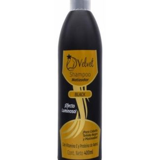 SHAMPOO MATIZADOR NEGRO 400 ML VELVET