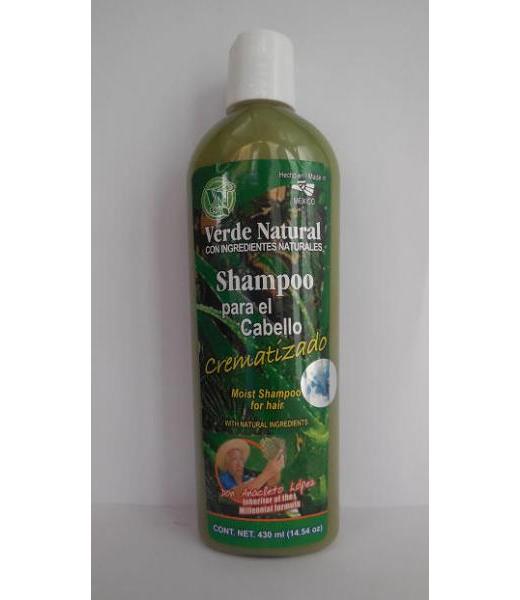 SHAMPOO PARA EL CABELLO CREMATIZADO VERDE NATURAL 430ML VERDE NATURAL