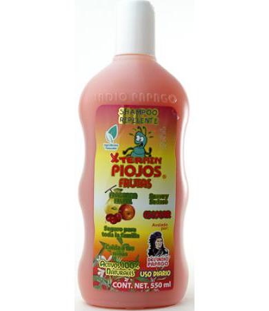 SHAMPOO PARA PIOJOS XTERMIN FRUTAS 550 ML DEL INDIO PAPAGO