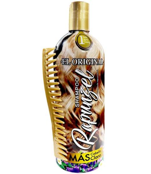 SHAMPOO RAPUNZEL 1000 ML MAS CABELLO CLARO TAPA DORADA SHAMPOOS NACE