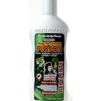 SHAMPOO REPELENTE DE PIOJOS 550 ML DEL INDIO PAPAGO