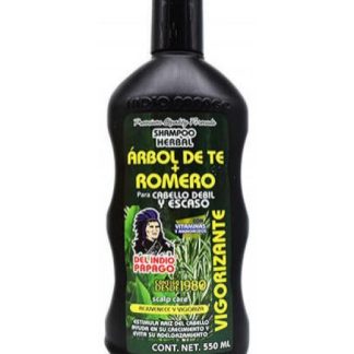 SHAMPOO ROMERO Y ARBOL DE TE 550 ML DEL INDIO PAPAGO