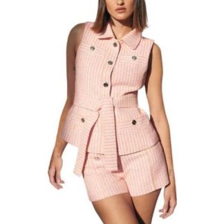 SHORT TEJIDO ROSA HOLLY LAND