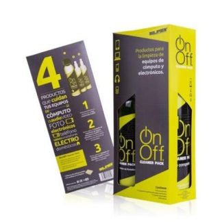 SILIMEX ON OFF CLEANER PACK KIT LIMPIADOR DE PANTALLAS 660ML 4 PIEZAS