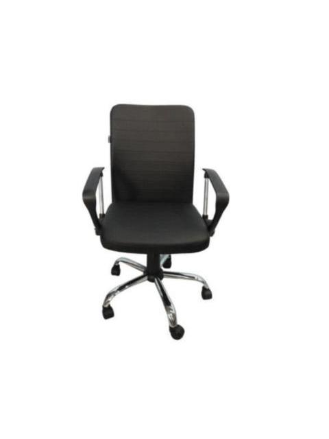 SILLA EJECUTIVA NEXTEP NE650R ALTURA AJUSTABLE RECLINABLE POLIPIEL-BASE GIRATORIA COLOR NEGRO