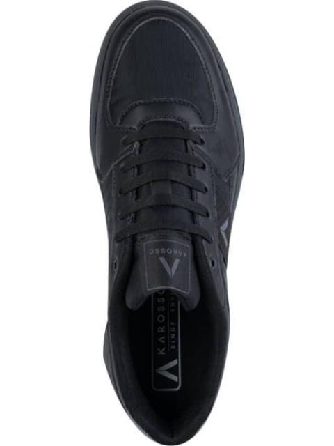 SNEAKER PREMIUM MONOCOLOR CASUAL BASICO NEGRO KAROSSO - Image 3