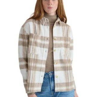 SOBRECAMISA CUADROS BEIGE HOLLY LAND