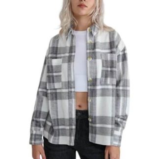 SOBRECAMISA CUADROS GRIS HOLLY LAND