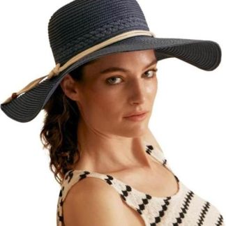 SOMBRERO DE PLAYA AZUL MARINO HOLLY LAND