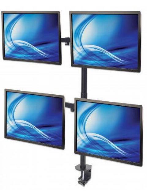 MANHATTAN SOPORTE PARA 4 MONITORES 13 - 32 HASTA 32KG NEGRO - Image 4