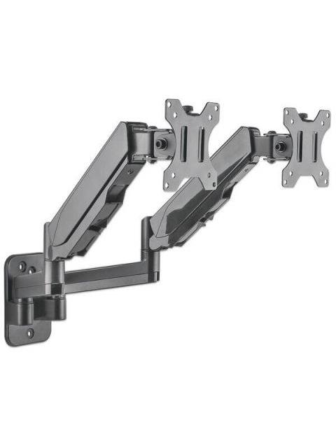 MANHATTAN SOPORTE DE PARED 2 MONITORES 17 - 32 HASTA 8KG NEGRO - Image 5