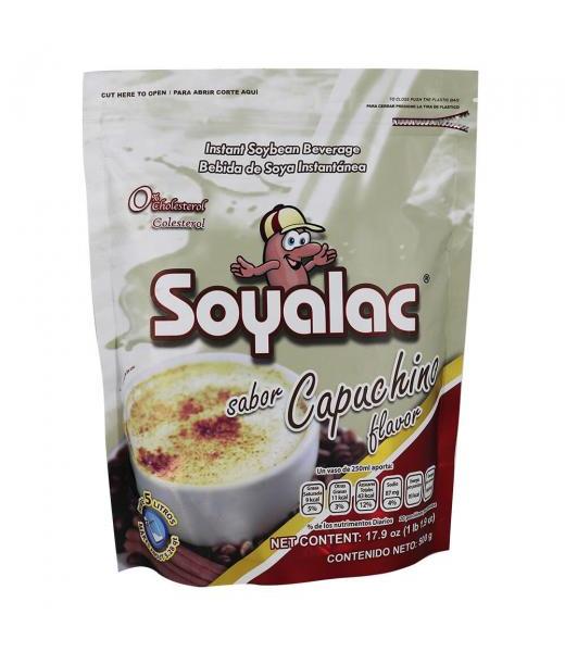 SOYALAC SABOR CAPUCHINO 500GR. BEBIDA DE SOYA INSTANTANEA COMERCIALIZADORA RAPI FRUIT