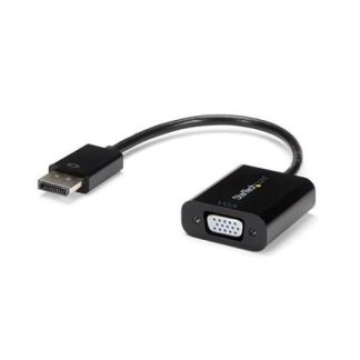 STARTECH ADAPTADOR CONVERTIDOR DISPLAYPORT MACHO - VGA HEMBRA 10CM NEGRO