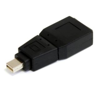 STARTECH  ADAPTADOR CONVERTIDOR MINI DISPLAYPORT MACHO - DISPLAYPORT HEMBRA NEGRO