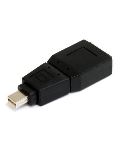STARTECH  ADAPTADOR CONVERTIDOR MINI DISPLAYPORT MACHO - DISPLAYPORT HEMBRA NEGRO