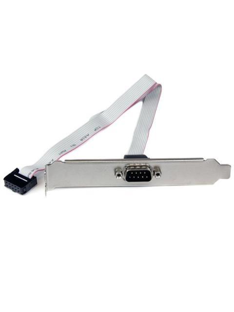 STARTECH  ADAPTADOR DE HEADER BRACKET SERIAL PARA TARJETA MADRE DB9 RS232 - IDC 10-PIN 40CM