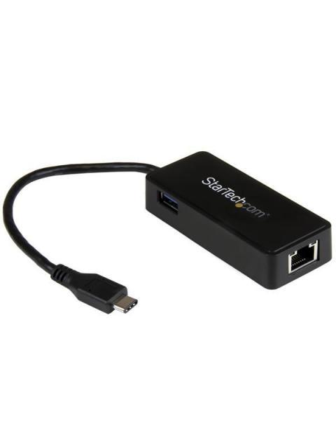 STARTECH  ADAPTADOR DE RED GIGABIT USB-C CON PUERTO USB EXTRA