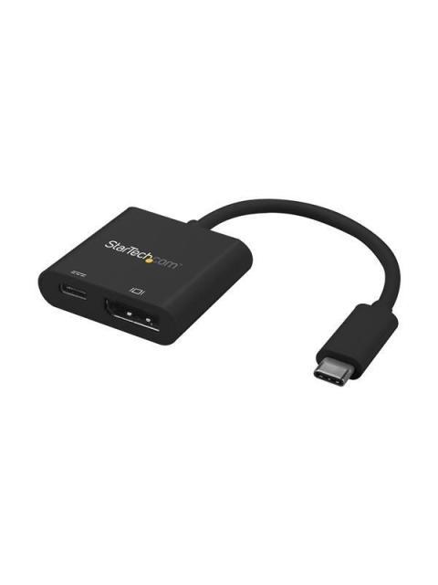 STARTECH  ADAPTADOR DE VIDEO EXTERNO USB-C MACHO - DISPLAYPORT HEMBRA NEGRO