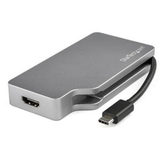 STARTECH  ADAPTADOR DE VIDEO USB-C MACHO - VGA-DVI-HDMI-MDP HEMBRA GRIS