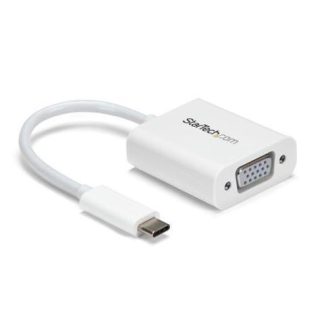 STARTECH  ADAPTADOR DE VIDEO USB C - VGA BLANCO