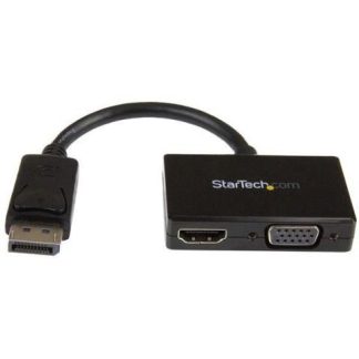STARTECH  ADAPTADOR DISPLAYPORT 1.2 - HDMI-VGA 1080P NEGRO