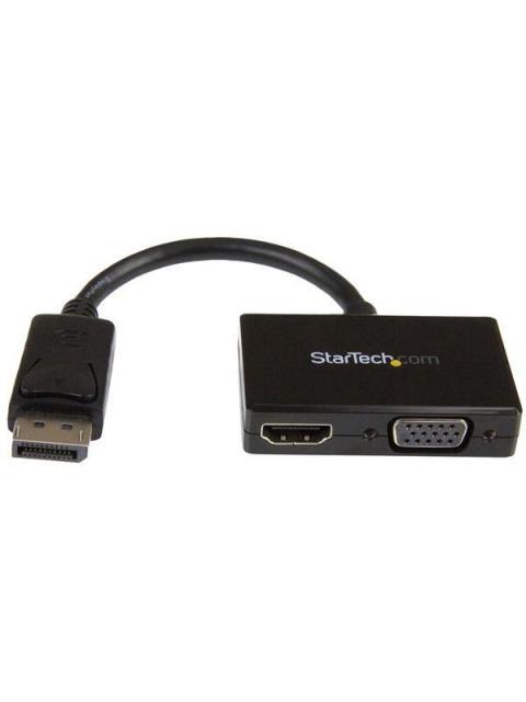 STARTECH  ADAPTADOR DISPLAYPORT 1.2 - HDMI-VGA 1080P NEGRO