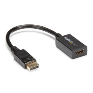 STARTECH  ADAPTADOR DISPLAYPORT 1.2 MACHO - HDMI HEMBRA 1080P NEGRO