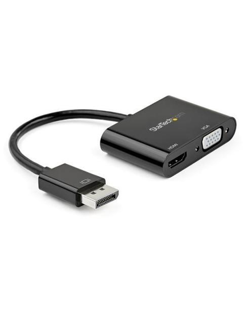 STARTECH  ADAPTADOR DISPLAYPORT 1.2 MACHO - HDMI-VGA HEMBRA 4K 60HZ NEGRO