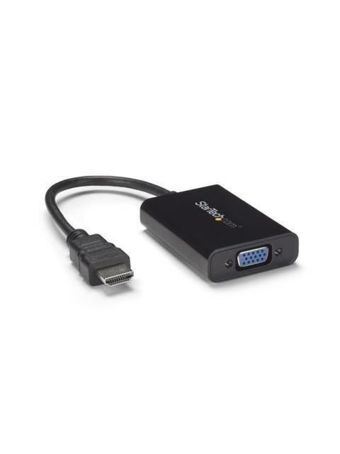 STARTECH  ADAPTADOR HDMI 19-P MACHO - VGA 15-P HEMBRA NEGRO