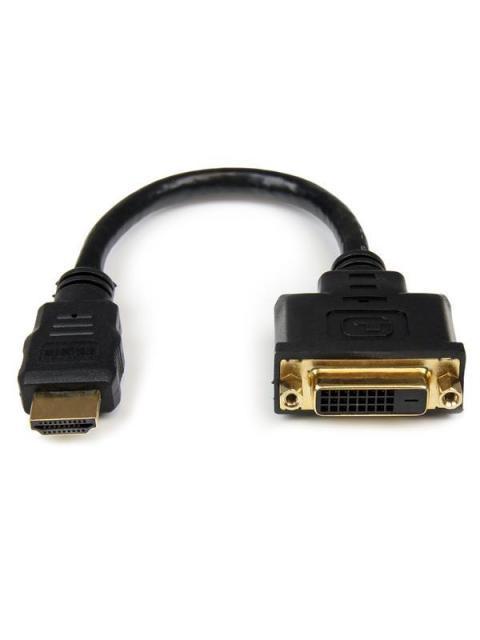 STARTECH  ADAPTADOR HDMI MACHO - DVI-D HEMBRA 20CM NEGRO