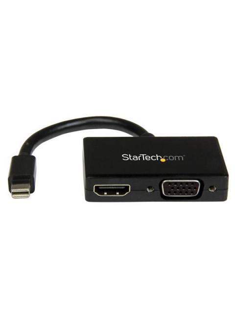 STARTECH  ADAPTADOR MINI DISPLAYPORT 1.2 - HDMI-VGA 1080P NEGRO