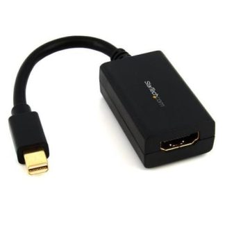 STARTECH  ADAPTADOR MINI DISPLAYPORT 1.2 MACHO - HDMI HEMBRA 1080P NEGRO