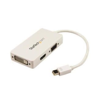 STARTECH  ADAPTADOR MINI DISPLAYPORT - VGA-DVI-HDMI BLANCO PARA MACBOOK