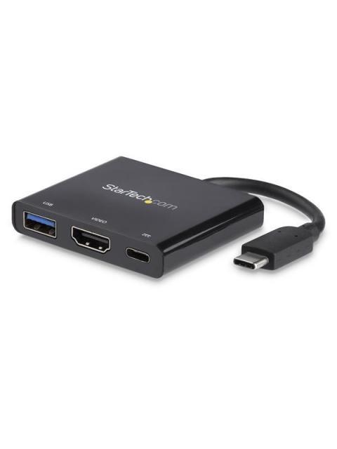 STARTECH  ADAPTADOR MULTIFUNCION USB C MACHO - HDMI 4K HEMBRA NEGRO