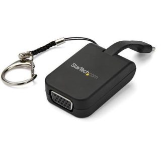 STARTECH  ADAPTADOR PORTATIL USB C MACHO - VGA HEMBRA NEGRO