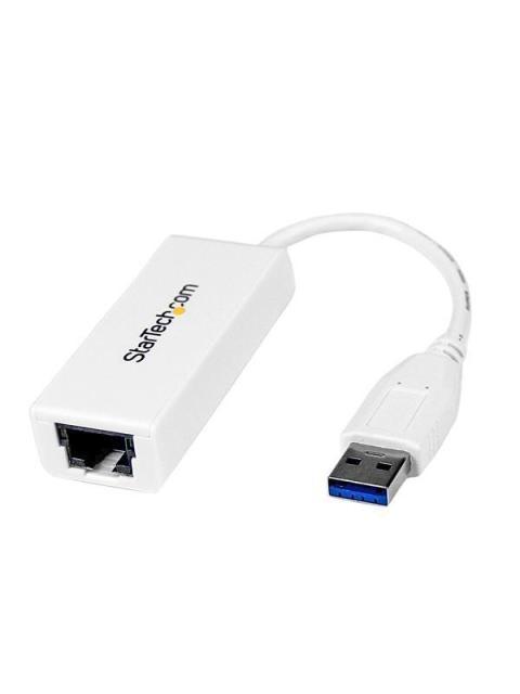 STARTECH  ADAPTADOR TARJETA DE RED EXTERNA NIC USB 3.0 A - RJ-45 BLANCO