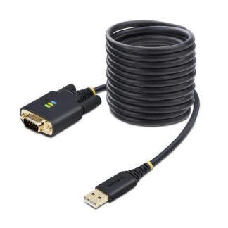 STARTECH  ADAPTADOR USB A MACHO - DB9 RS232 MACHO 3 METROS NEGRO