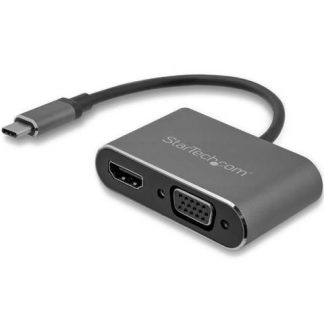 STARTECH  ADAPTADOR USB-C MACHO - VGA-HDMI HEMBRA NEGRO