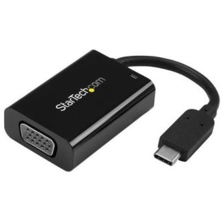 STARTECH  ADAPTADOR USB-C MACHO - VGA HEMBRA NEGRO