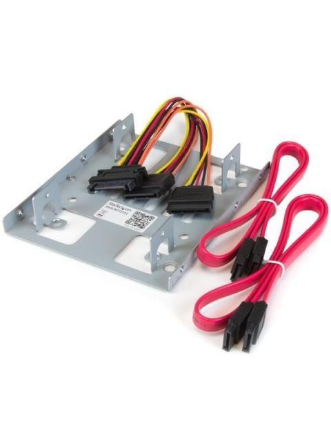 STARTECH  BRACKET ADAPTADOR BANDEJA DE MONTAJE 2 UNIDADES DE DISCO DURO DE 2.5 A 3.5