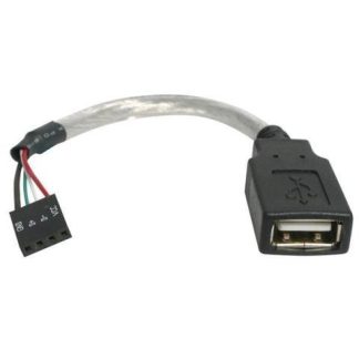 STARTECH  CABLE ADAPTADOR PARA TARJETA MADRE USB 2.0 HEMBRA - IDC 4-PIN HEMBRA 15CM