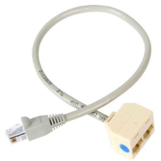 STARTECH  CABLE ADAPTADOR SPLITTER RJ-45 2X HEMBRA - 1X MACHO 33CM GRIS