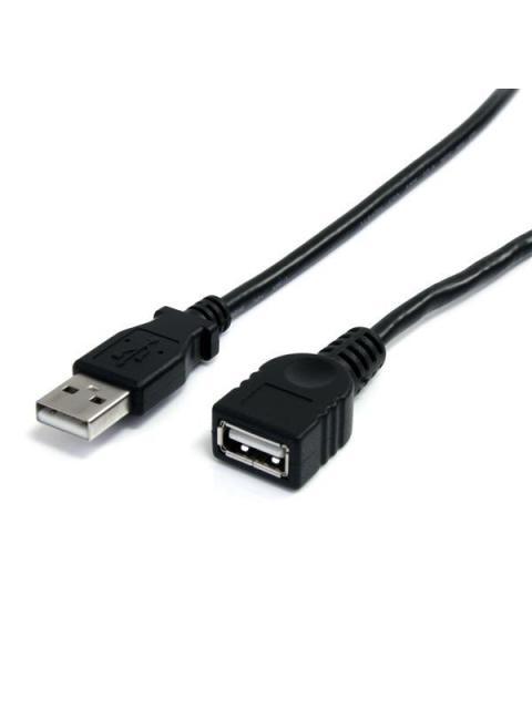 STARTECH  CABLE DE EXTENSION USB 2.0 A MACHO - USB A HEMBRA 3 METROS NEGRO