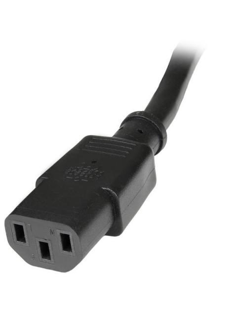 STARTECH  CABLE DE PODER C13 COUPLER MACHO - C14 COUPLER HEMBRA 1.8 METROS NEGRO - Image 5