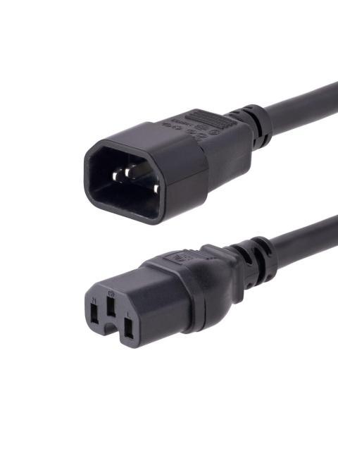 STARTECH  CABLE DE PODER C14 MACHO - C15 HEMBRA 3 METROS NEGRO