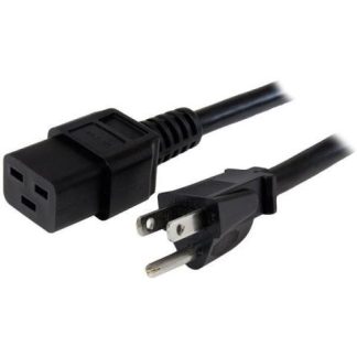 STARTECH  CABLE DE PODER NEMA 5-15P MACHO - C19 HEMBRA 1.8 METROS NEGRO