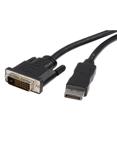 STARTECH  CABLE DISPLAYPORT 1.2 MACHO - DVI-D MACHO 1080P 1.8 METROS NEGRO